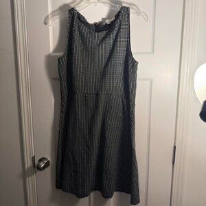 Loft grid dress size Large